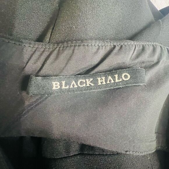 Black Halo Roxy Womens Black Knee Length Strapless Cut Out Sheath Dress Size 4 - Picture 8 of 12